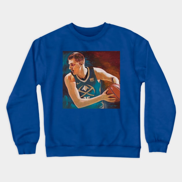 Nikola Jokic Crewneck Sweatshirt by Kenneth R Williams